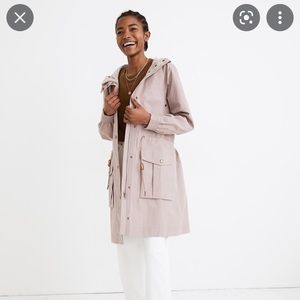 Madewell Waterproof Rainfall Anorak (Mauve / XS)